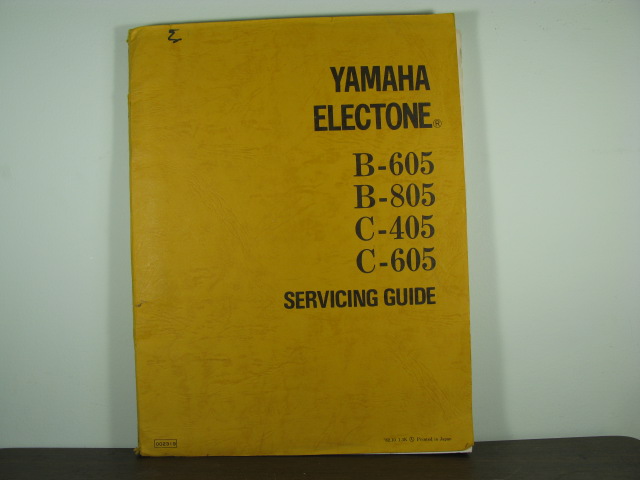 B-60 Electone Service Manual