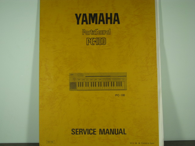 PC-100 Portasound Service Manual